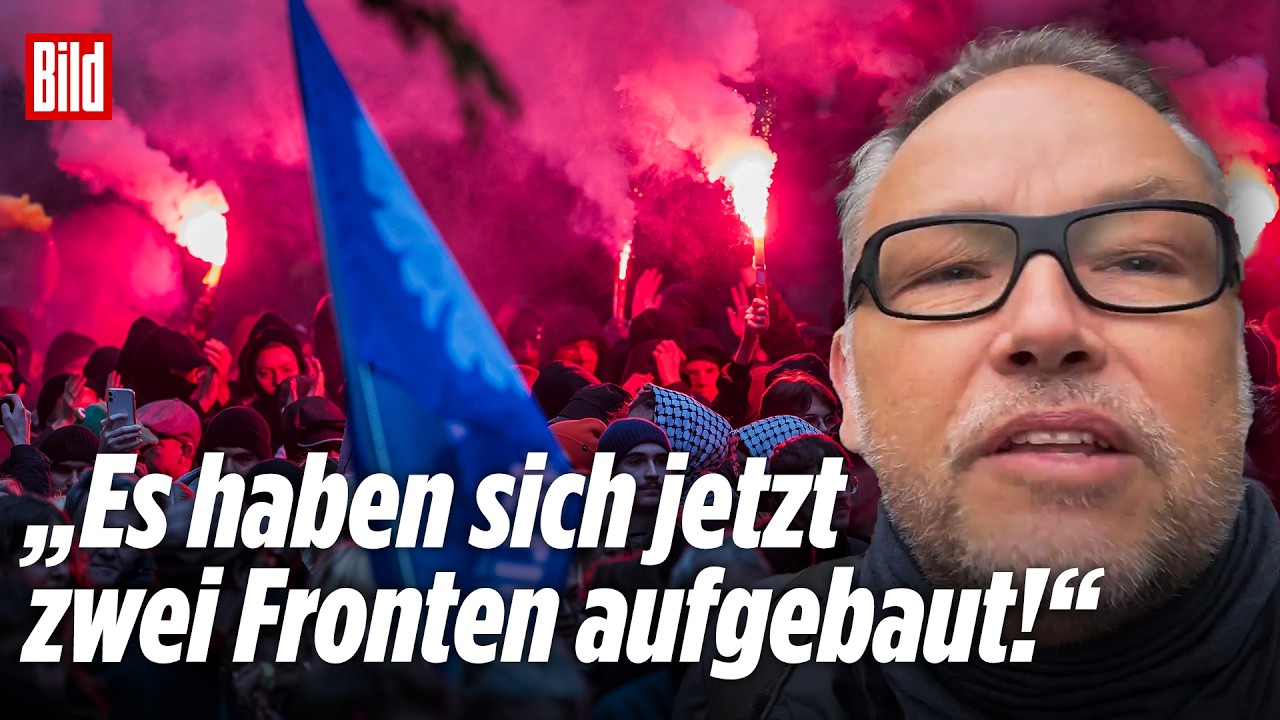 GEN-Z-PROTESTE: „Ganz Hamburg hasst die Polizei!“ Pyro-Angriffe auf Beamte, Barrikaden brennen!