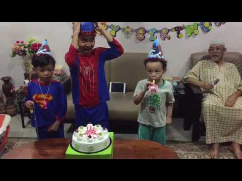 Celebrate birthday Afeef, Fayyadh & Raeed 2017 - part 3