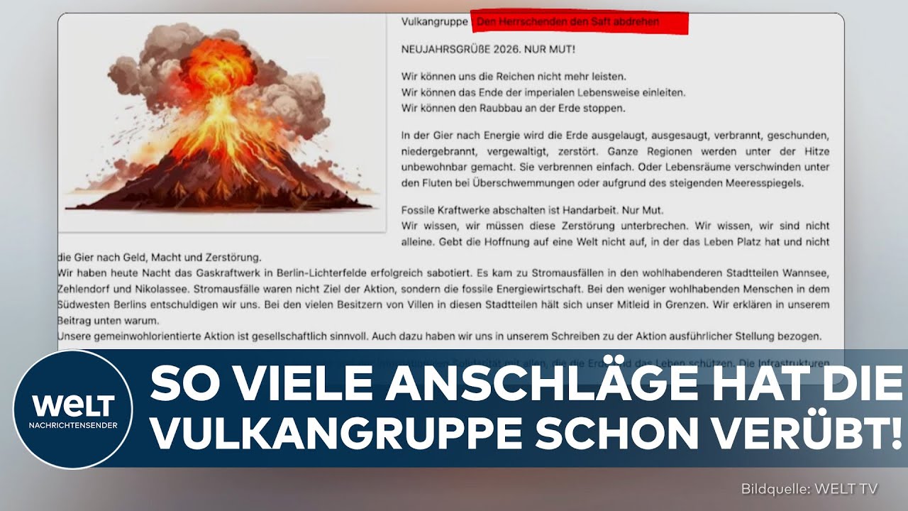 VULKANGRUPPE: Unfassbar! – So viele Anschläge haben die Linksextremen schon verübt!