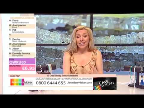 Howlite and Coated Sillimanite for jewellery maker: JewelleryMaker late show LIVE 06/06/2014