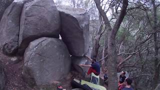 Video thumbnail of Alfil, 6a+ (sit). Can Camps