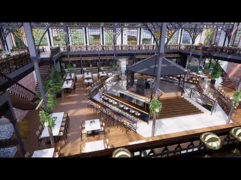 Market Hall Renovation - Top Level Pan Animation