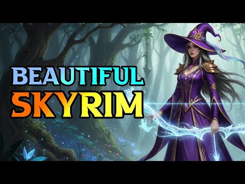 BEAUTIFUL Skyrim Playthrough - Skyrim Anniversary Edition Mage Build Guide - Eldergleam Modlist