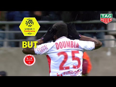 But Moussa DOUMBIA (6') / Stade de Reims - RC Strasbourg Alsace (2-1)  (REIMS-RCSA)/ 2018-19