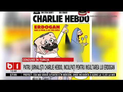 PATRU JURNALISTI CHARLIE HEBDO, INCULPATI PENTRU INSULTAREA LUI ERDOGAN_Stiri B1_27 martie 2021