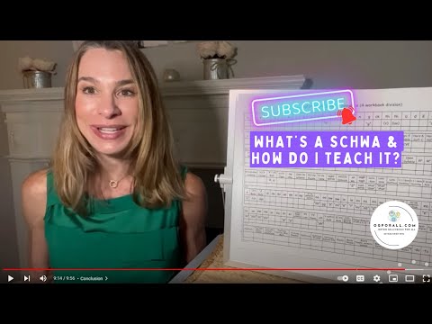 How to Teach Schwa from Orton Gillingham Coaching