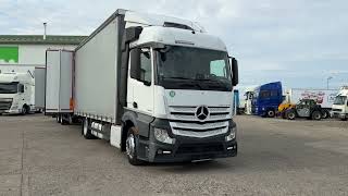 Camion rideaux coulissants Mercedes-Benz Actros 1840 tandem 120m3+AGRICOM vin 424 à vendre + remorque rideaux coulissants - Image 4 | Autoline GA Camion rideaux coulissants Mercedes-Benz Actros 1840 tandem 120m3+AGRICOM vin 424 + remorque rideaux coulissants | Image 4 - Autoline