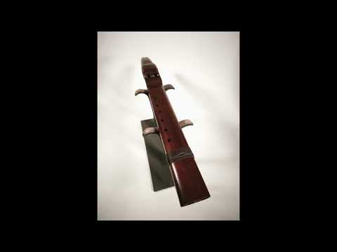 Peruvian Walnut Drone Flute Key of Low D 432Hz Ovangkol Accents