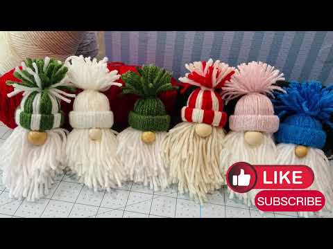 Cutest DIY Yarn Gnome ornaments