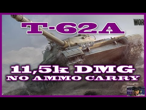 World of Tanks:  Decha [FAME] with T-62A on Malinovka, 11.5k dmg, no ammo, heartbreak end WoT 9.16