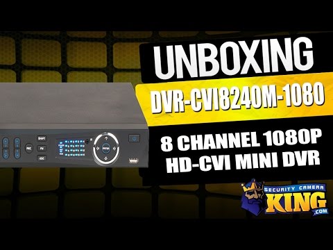 Unboxing: 8 Channel 1080p HD-CVI Mini DVR - DVR-CVI8240M-1080