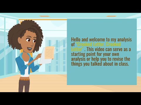 Interpretation "Crooked Letter, Crooked Letter"  Tom Franklin Zentralabitur Englisch