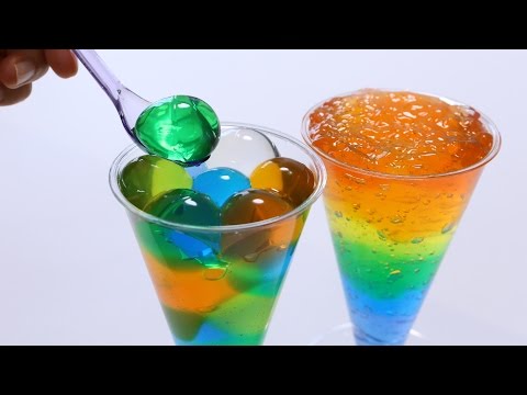 Edible Orbeez Rainbow DIY Jelly 食べられる 虹色 オービーズ ゼリー ぷよぷよグミ