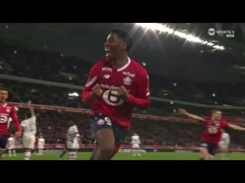 Jonathan David merveilleux 90+2  but : Lille vs Rennes