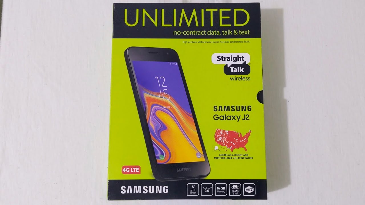 Samsung Galaxy J2 Unboxing (Straight Talk)
