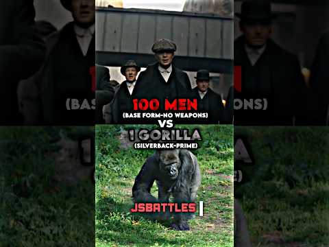 100 Men vs 1 Gorilla