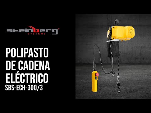 vídeo - Polipasto de cadena eléctrico - 300 kg - 3 m