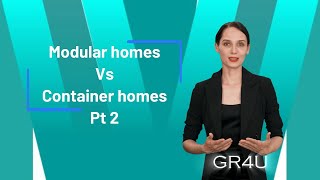 Modular homes V Container Homes- Granny flats -Modular homes.  Pt2