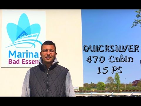 Einweisungsfahrt Quicksilver 470 Cabin 15 Ps Meet my Boat Bad Essen Mittellandkanal Führerscheinfrei