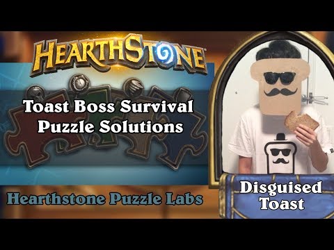 Hearthstone Puzzle Labs - Toast Boss Survival Puzzle Solutions