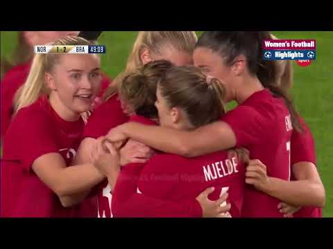 Norway vs Brazil 1-4 Women's International Friendly Goals Highlights Resumen 2022 HD
