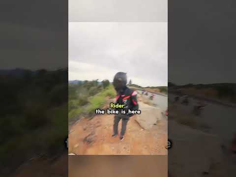 Biker Crashes Into A Ravine... #shorts