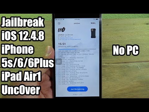 Jailbreak iOS 12.4.8 iPhone 5s/6/6plus/iPad Air1 No Computer - Uncover