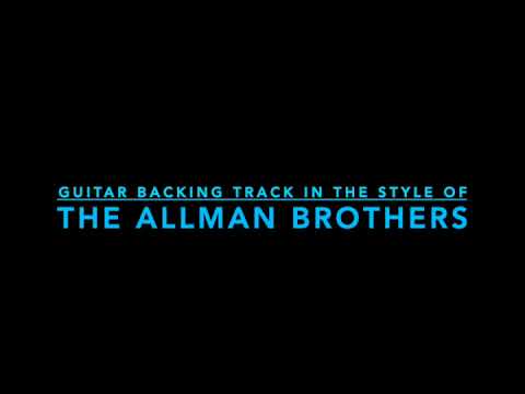 Guitar Backing Track in the Style of - The Allman Brothers Band , Blue Sky