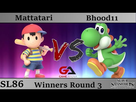 SmashLAN'd 86 - Winners Round 3:  MEAT | Mattatari (Ness) vs Bhood11 (Yoshi)