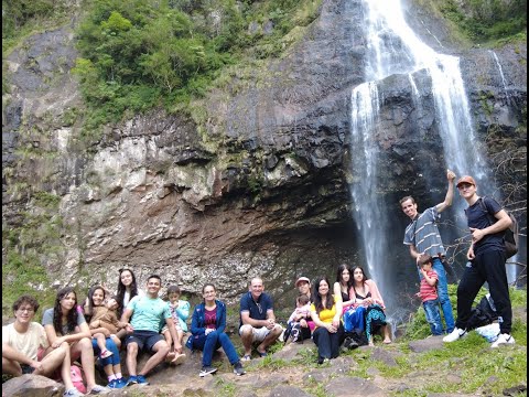 Linda Cascata da  Pedra Branca em Tres Forquilhas RS,