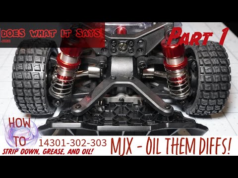 MJX HYPER GO, 14301,302,303, Drivetrain and diff, re oil and greased. P1, REVISED!
