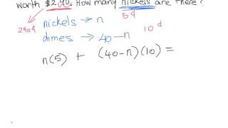 Nickel and Dime Word Problem
