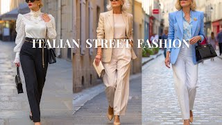 T 18°C Milan Fall Street Fashion  🇮🇹 Italian Luxury Outfits Looks | New Shopping Trends