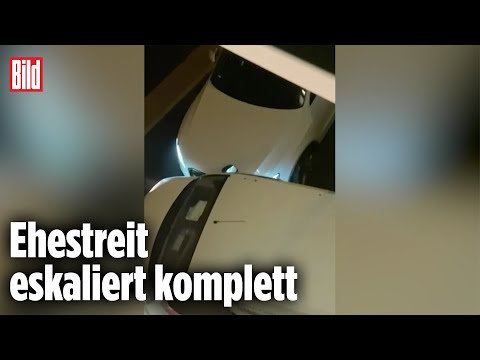 Liebesaus durch Auto-Crash: Frau rammt mehrfach ihren Mann