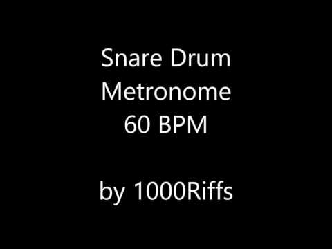 Snare Drum Metronome 60 BPM