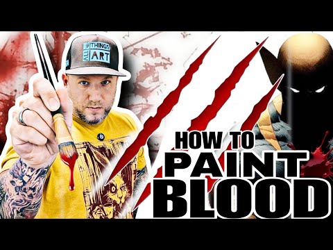 How to Paint Realistic Blood Effects on 3D Printed Statues | Guide for Gore, Splatter & Drips