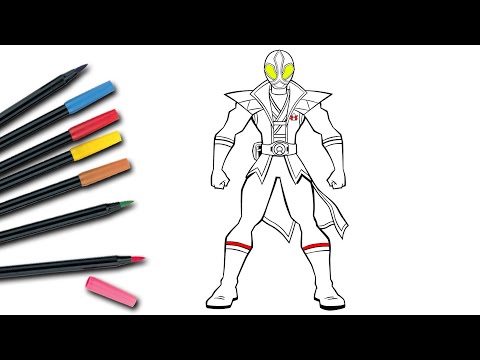 Power Rangers Samurai Coloring Pages / Drawing of Power Rangers