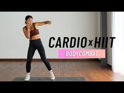 Fat Blasting Cardio HIIT Workout - BodyCombat Inspired (No Equipment)