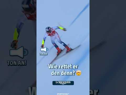 Wie macht er das denn?! Irre Rettungsaktion beim Super-G | Sportschau