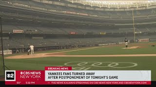 Yankees game postponed due to poor air quality