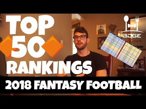 2018 Fantasy Football Rankings - Top 50 Overall (June 2018)