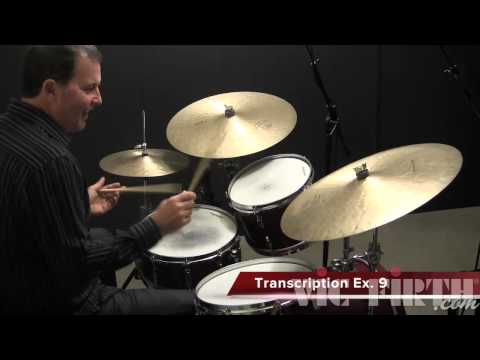 Drumset Lessons with John X: Jazz Comping #3 - "Push Beats"