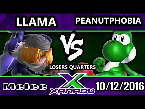 S@X 171 - Llama (Sheik) Vs. Peanupthobia (Yoshi) - SSBM Losers Quarters - Smash Melee