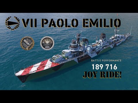 Paolo Emilio Joy Ride - Tier 7 Italian Destroyer | World of Warships Legends