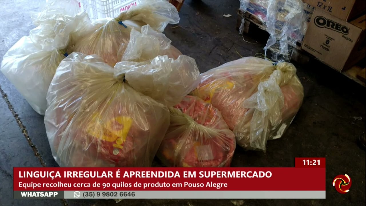 Linguiça de forma irregular é apreendida após denúncia em Pouso Alegre