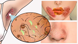 ASMR Cleanse Pimples & Blackheads on Face | Deep Cleansing Animation