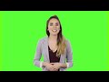 News Girl Green Screen Girls Green Screen Animation No Copyright