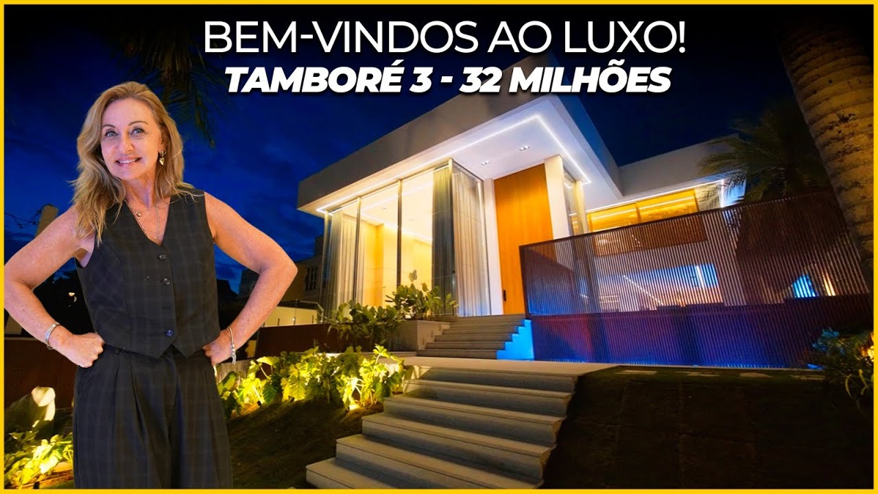 Casa de Alto Padrão à Venda no Tamboré 3 | Frente para o Lago | 5 Suítes | 870 m²