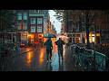 Rain Walk In Amsterdam 4K ASMR