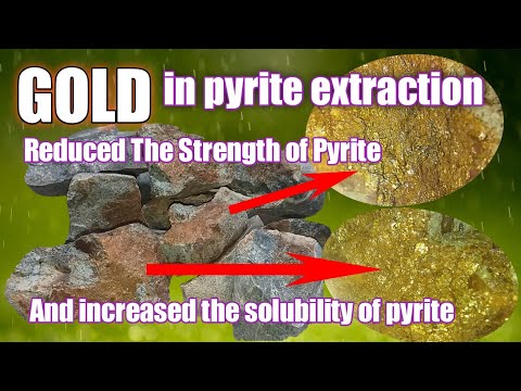 GOLD ASSOCIATED WITH PYRITE | GOLD EXTRACTION FROM ORE | NO NITRIC ACID STONE GOLD RECOVERY